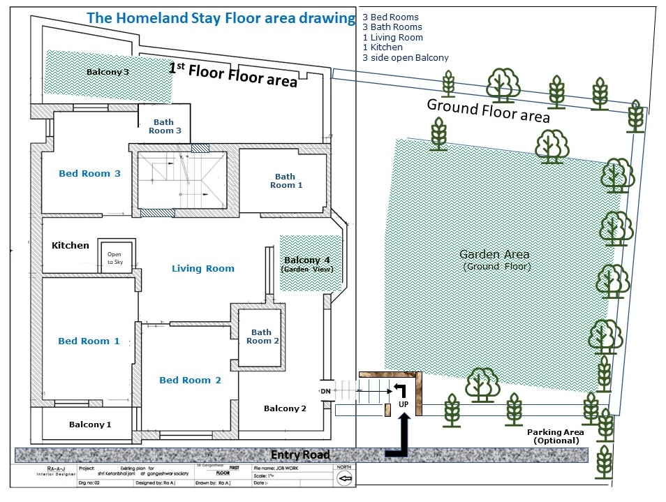 Sketch of Property 1 1st Fl Drowing