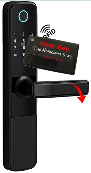Set of smart keys for main door and electricity